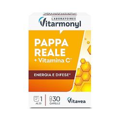 VITARMONYL - NECTAR ROYAL - Pappa reale + Vitamina C - Integratore alimentare per il sistema immunitario - Per ridurre stanchezza e affaticamento - 30 capsule - 9,6 g