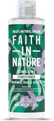 Faith In Nature Natural Rosemary Conditioner, Stimulating for Normal Hair & Scalp, Vegan & Cruelty Free, No SLS, Silicones or Parabens, 400ml