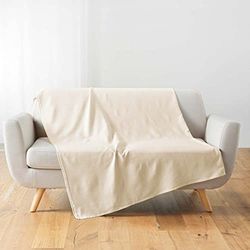 Douceur d'Intérieur Pläd (180 x 220 cm) Lucile Natural, Polycotton