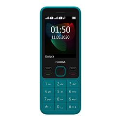 Nokia 150 versie 2020 functie telefoon (2,4 inch, 4 MB intern geheugen (uitbreidbaar tot 32 GB via microSD-kaart), 4 MB RAM, Dual SIM) cyaan