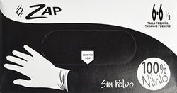 Zap 323086 - Guantes de Nitrilo Talla Pequeña, Negro - 100 unidades