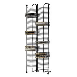 Atlantic PN63705079 - estante para 100 CD, design eficiente lateral a lado que economiza espaço, elaboração com aço de calibre pesado, acabamento de chumbo