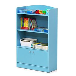 Furinno Stylish KidKanac Prateleiras, madeira, azul claro