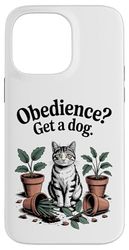 Obedience Get A Dog Cat Kitten Cat Amante Custodia per iPhone 14 Pro Max