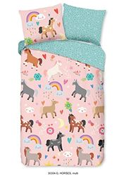 Funda de edredón para Cama Individual, 140 x 220 cm, n.º 30304, Multicolor