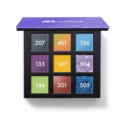 We Make-Up As Palet FLUOturistic (207,401,136,133,147,504,144,301,505) – 9 sombras de ojos de colores ultrapigmentadas de larga duración con espejo