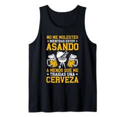 Hombre Dicho BBQ Maestro Parrilla Papá Barbacoa Y Cerveza Camiseta sin Mangas