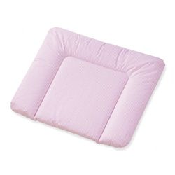 Pinolino 71676-7 - aankleedkussen comfort, folie, 'Karo Helsinki' roze