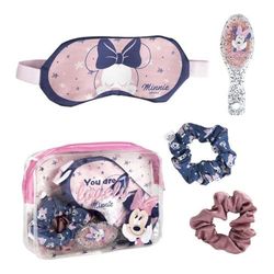 CERDÁ LIFE'S LITTLE MOMENTS Minnie Mouse Cadeauset met slaapmasker, kam en haarelastiekjes van stof, officieel Disney-gelicentieerd product, cartoon, meerkleurig, S (2500001924)