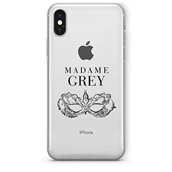 Zokko iPhone XS Max fodral Madame Grey - mjukt genomskinligt bläck svart