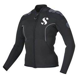 Scubapro EVERFLEX 3.0 LG.SLV WN S-natuurlijk rubber, YULEX drukregelaar set voor duiken in koud water, uniseks, volwassenen, zwart, S