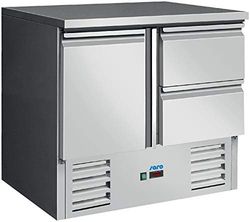 Saro Vivia S 901 S/S Top - Tavolo da Lavoro in Acciaio Inox, 2 x 1/2