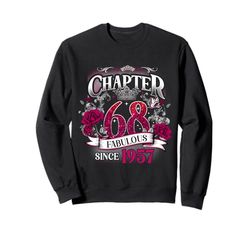 Womens Chapter 68 Fabulous Since 1957 68th Birthday Queen Felpa