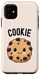 Carcasa para iPhone 11 Galleta Lindo Adorable Kawaii Comida Amor Chocolate Chip Galletas