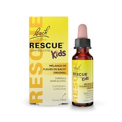 Rescue Kids Compte-gouttes, La sérénité pour toute la famille, sans alcool, Vegan, Complément alimentaire, 1 Flacon Compte Gouttes x 10 ml