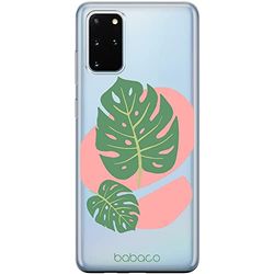 ERT GROUP mobiltelefonfodral för Samsung S20 PLUS / S11 originalt och officiellt licensierat Babaco mönster Plants 011 Vit optimalt anpassad till formen på mobiltelefonen, gedeeltelijk transparant