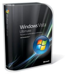 Windows Vista, Ultimate Edition with Service Pack 1 (32-bit and 64-bit DVD) (PC)