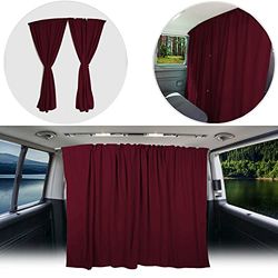 BREMER SITZBEZÜGE Division Driver's Cab Sun Protection Driver's Cab Curtains Compatible with Fiat Ducato Type 250 from 2006 Wine Red Camping Motorhome Accessories