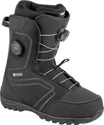 Nitro Herr Sentinel Boa '23 All Mountain Freestyle snabbsnörningssystem billig båt snowboardbåt, äkta svart, MP 31.0 // EU 46 2/3 // US 13