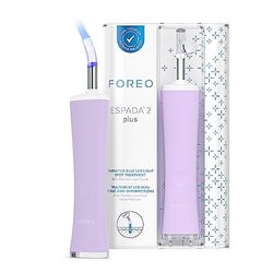 FOREO ESPADA 2 plus Precise Targeting LED Light Therapy, LED Face Mask Device, Blemish Tretament Face Care, Medical-grade Silicone, Scar & Spot Stick for Face, Lavender