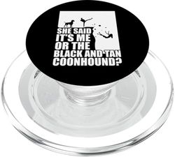 Dueño de perro Coonhunting Coonhound Coonhunter negro y marrón PopSockets PopGrip para MagSafe