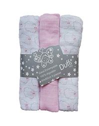 Baby Comfort doek, bedrukt, 100% katoen, 3-delig, 80 x 80 cm