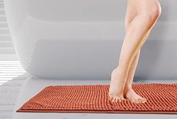 Emma Barclay Noodle Tapis de Bain antidérapant Doux au Toucher Orange brûlé 45 x 75 cm