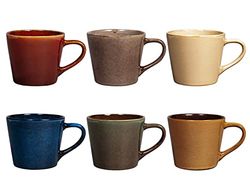 H&h set 6 tazze jumbo tierra assortite cc 460