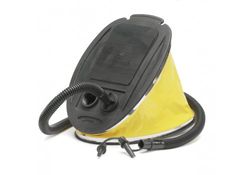 Camp Active 44168 – Molto robuste Soffietto, Foot Pump con Tubo Flessibile, Giallo