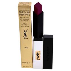 Yves Saint Laurent Rrouge Pur Couture The Slim Sheer Matte N°104 - Fuchsia Intime, 10 g