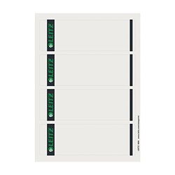 Leitz 16850085 rugschild zelfklevend PC, papier, kort, breed, 400 stuks, grijs