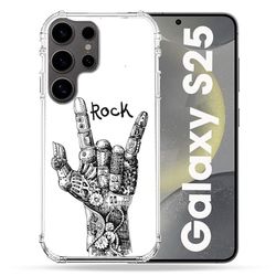 Cokitec Cover rinforzata per Samsung Galaxy S25 Musica Rock Main