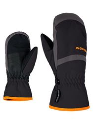 Ziener LEJANOS AS(R) Mitten Glove Junior, Guanti da Sci/Sport Invernali, Impermeabili, Traspiranti. Bambini, Nero-Black/Graphite, 7