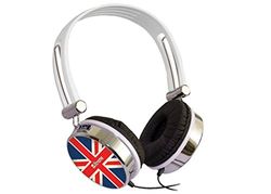 Xtreme 33584 Cuffia Audio e Microfono UK Flag, Connettore Jack 3,5 mm, Padiglione Auricolare, Diametro da 50 mm