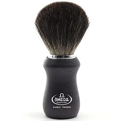Omega Brocha de Afeitar Tejón Gris 6833, Único, Estándar