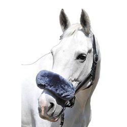HKM Fourreau en Vraie Laine de Mouton Bleu-Gris Länge ca. 30 cm