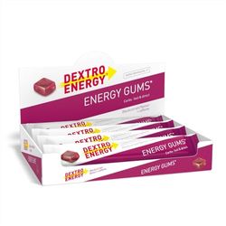 Dextro Energy | Energy Gums | Blackcurrant + Caffeine | Pocket Size Energy on the Go | For active lifestyle | Great taste | Vegan | 8 x 45 g