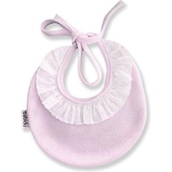 BABIDU Unisex baby slabbetje, roze, Runde 1