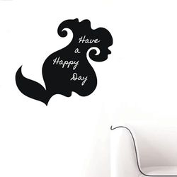 Ambiance - Adhesivo decorativo para pared, diseño de flores, 95 x 105 cm, color negro