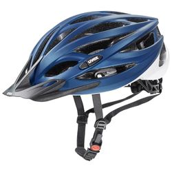 uvex oversize - säker allroundhjälm för kvinnor och män - individuell justerbar passform - tvättbar innerstoppning - blue-white matt - 61-65 cm