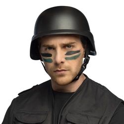 Boland - Legerhelm, militaire helm, hoofddeksel voor kostuum, accessoire voor carnaval, themafeest