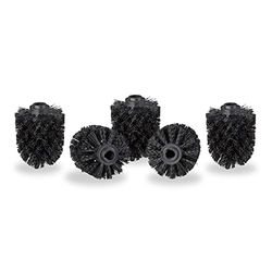 Relaxdays - Tête de Rechange pour Brosse WC Plastique Noir 7 x 7 x 9 cm