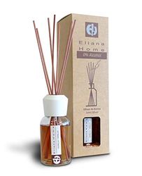 Eliana Home Diffusor, 100 ml, met 0% alcohol, vanille, etherische oliën, 5,00 x 5,00 x 24,50 cm