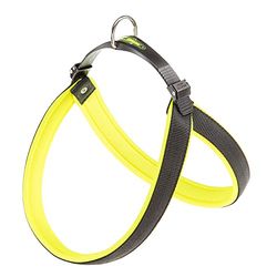 Ferplast Pettorina per Cani di Taglia Grande AGILA FLUO 9 Pettorina Cani con Morbida Imbottitura, Sistema di Sgancio e Aggancio Rapido, Misura del Torace 77-85 cm. Giallo