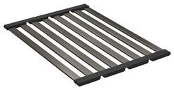 GROHE Foldable Big Dish Rack, Over Kitchen Sink Dish Drainer, 490 x 348 mm, Stainless Steel, Dishwasher Safe, Brushed Hard Graphite, 40854AL0