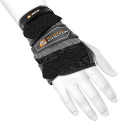 ShockDoctor Erwachsene Handgelenkschützer Handgelenkbandage mit 3 Straps, Black, S, 824L-BK