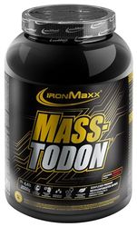 IronMaxx Masstodon - Lata de Fresa de 2 kg, Complex Premium Multi-Component Gainer, Bajo en Azúcar y Sin Conservantes