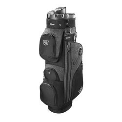 Wilson Staff Golf I-Lock 3 Cart Bag Mens Trolley Bag 14 Way Divider Black/Charcoal