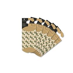 Clairefontaine 618002C - 6 bolsas de regalo plegables de tamaño pequeño, 8 x 12 cm, diseño de margaritas - Caja de almohada - caja de regalo