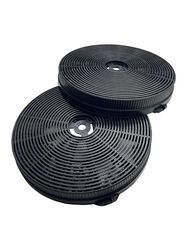 Respekta Filtro de carbón activo para campanas extractoras / 2 unidades en set/filtro de grasa para campana extractora para recirculación/MIZ 1000 N